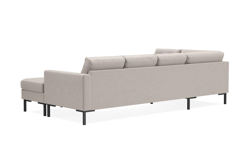 Frillestad 4-seters Venstrevendt U-formet Sofa med Divan og Sjeselong i Stoff - Beige - Møbler - Sofaer - U-sofa