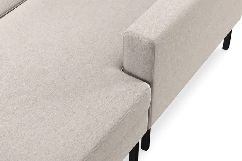 Frillestad 4-seters Venstrevendt U-formet Sofa med Divan og Sjeselong i Stoff - Beige - Møbler - Sofaer - U-sofa