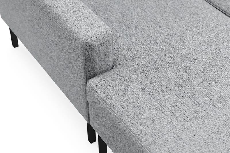 Frillestad 5-seters Høyrevendt U-formet Sofa med Divan og Sjeselong i Stoff - Grå - Møbler - Sofaer - U-sofa
