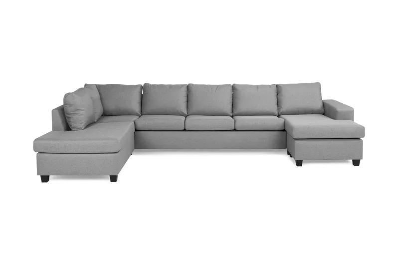 Houston U-sofa Large med divan høyre
