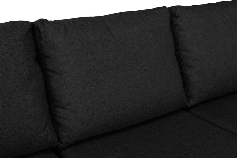 Houston U-sofa Large med Divan Venstre - Mørkegrå - U-sofa