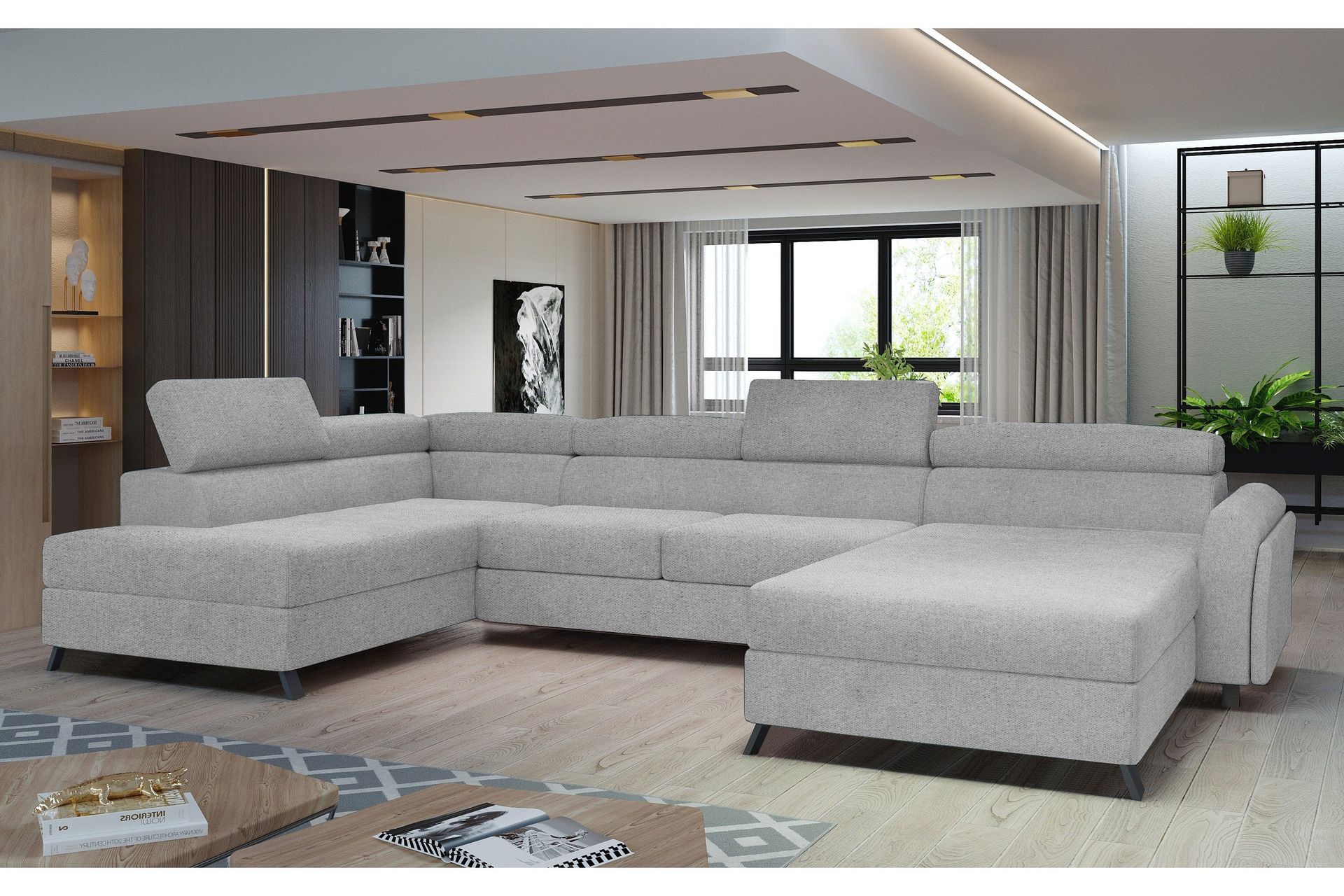 Josette U-sofa med Divan Høyre - Beige