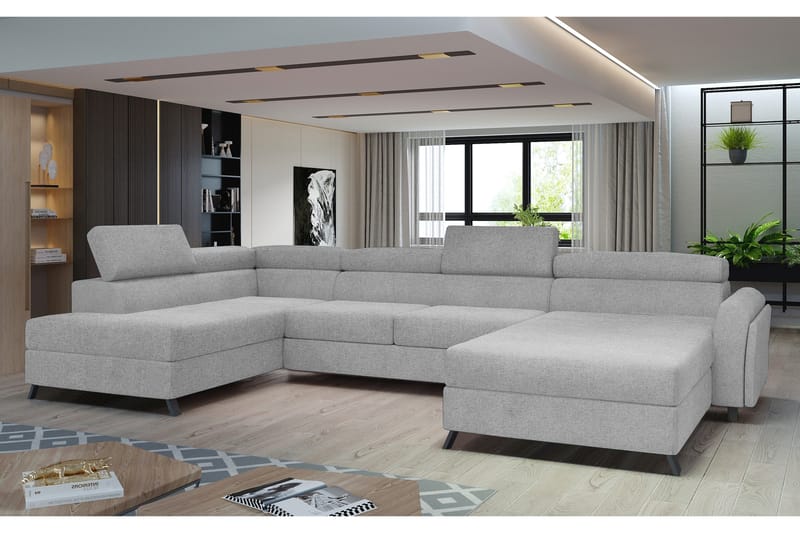 Josette U-sofa med Divan Høyre - Beige - Møbler - Sofaer - U-sofa