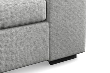 Link 4-seters Høyrevendt U-formet Sofa med Divan og Sjeselong i Stoff - Lys grå - Møbler - Sofaer - U-sofa