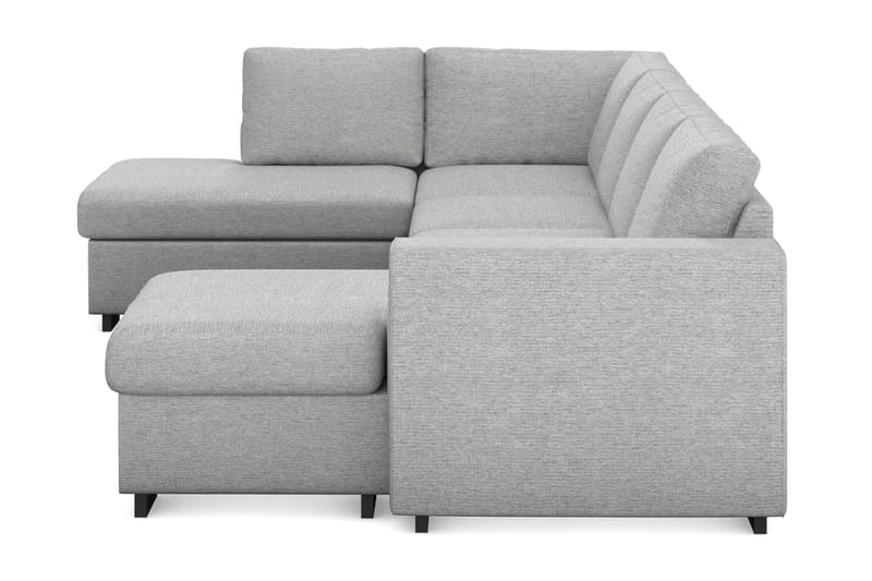 Link 4-seters Venstrevendt U-formet X-Large Sofa med Divan og Sjeselong i Stoff - Lys grå - Møbler - Sofaer - U-sofa