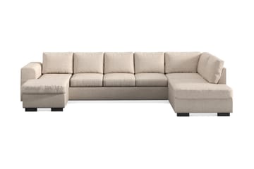 Link 5-seters Høyrevendt U-formet XX-Large Sofa med Divan og Sjeselong i Stoff