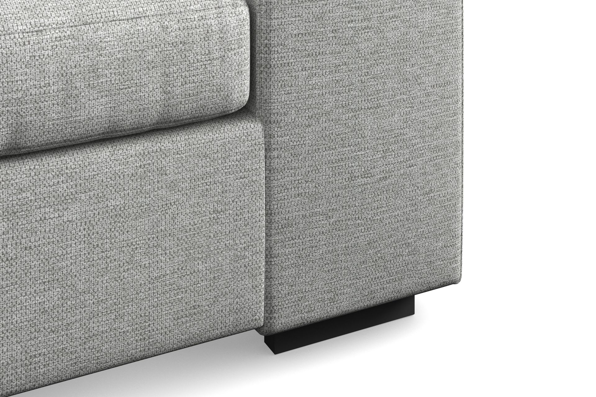 Link 5-seters Høyrevendt U-formet XX-Large Sofa med Divan og Sjeselong i Stoff - Lys grå - Møbler - Sofaer - U-sofa
