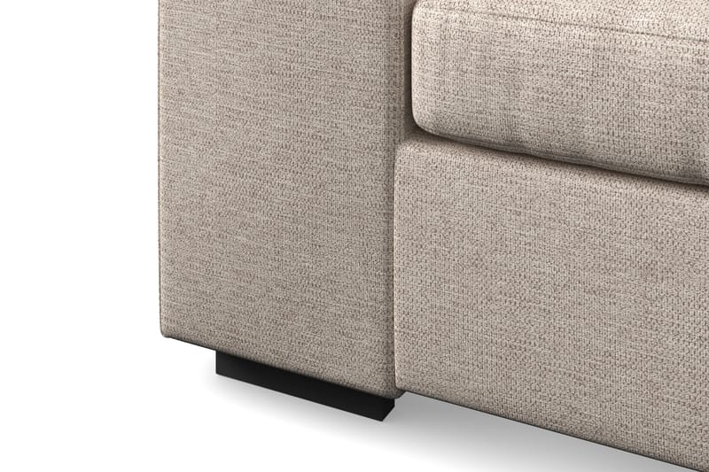 Link 5-seters Venstrevendt U-formet XX-Large Sofa med Divan og Sjeselong i Stoff - Beige - Møbler - Sofaer - U-sofa