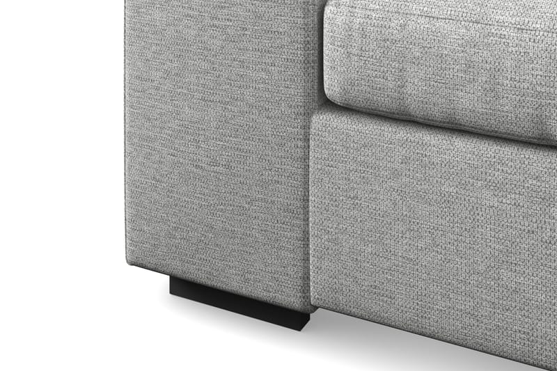 Link 5-seters Venstrevendt U-formet XX-Large Sofa med Divan og Sjeselong i Stoff - Lys grå - Møbler - Sofaer - U-sofa