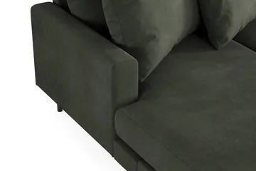 Menard 4-seters Høyrevendt Stor U-formet Dyp Sofa med Divan og Sjeselong i Manchester - Mørk grønn - Møbler - Sofaer - U-sofa