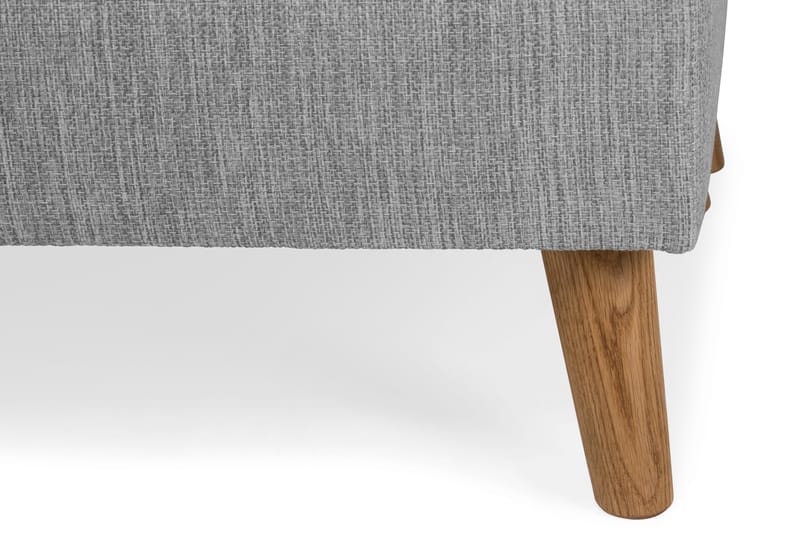 Monroe 6-seters Venstrevendt U-formet Large Sofa med Divan og Sjeselong i Stoff - Grå - Møbler - Sofaer - U-sofa