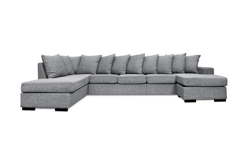 Nebraska U-sofa Large Venstre Konvoluttputer - Lysegrå - Møbler - Sofaer - U-sofa