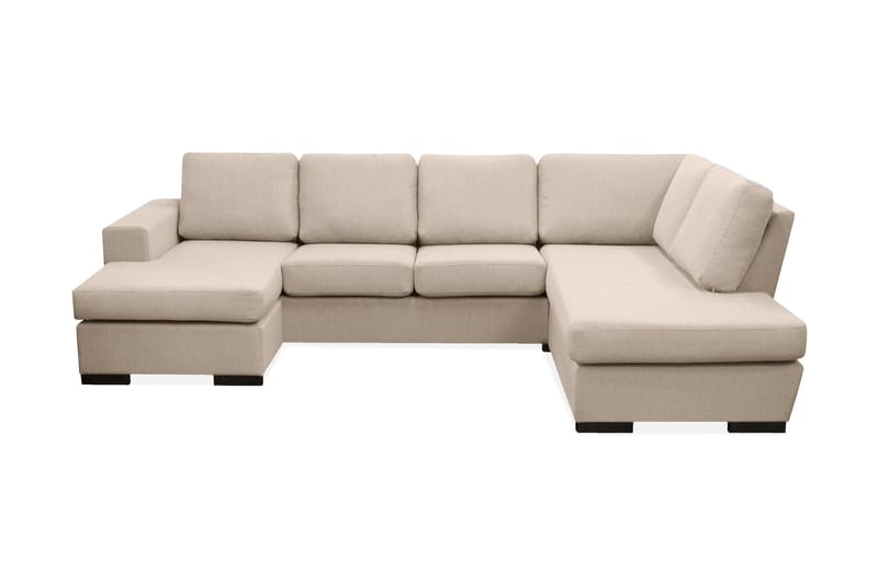 Nebraska U-sofa med Divan Venstre - Beige - U-sofa