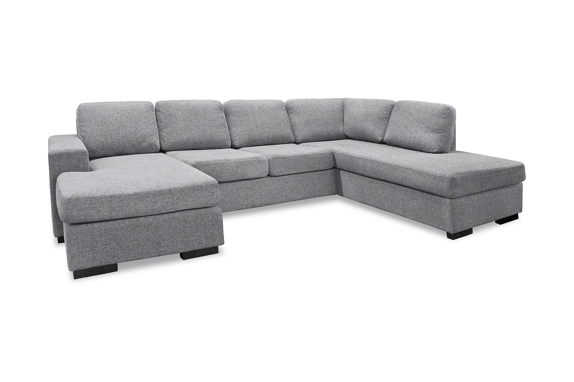 Nebraska U-sofa med Divan Venstre - Lysegrå