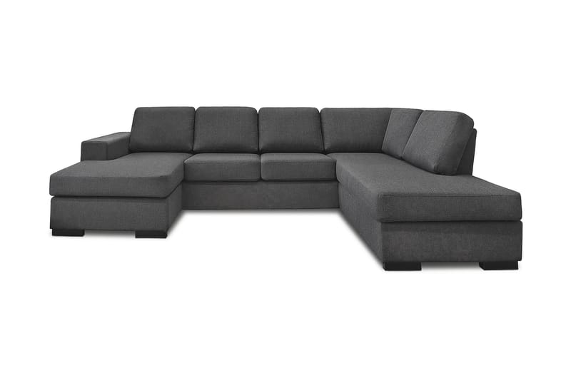 Nebraska U-sofa med Divan Venstre - Mørkegrå - U-sofa
