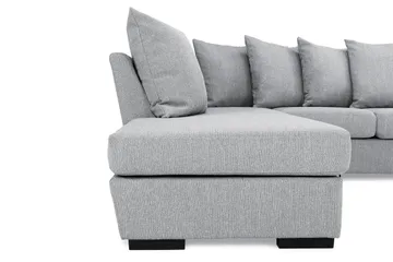 Nebraska U-sofa Venstre Konvoluttputer - Lysegrå - Møbler - Sofaer - U-sofa