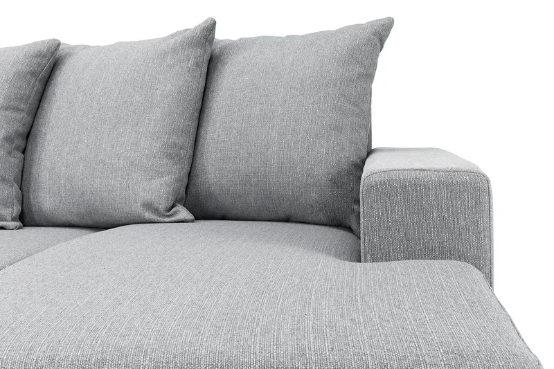 Nebraska U-sofa Venstre Konvoluttputer - Lysegrå - Møbler - Sofaer - U-sofa