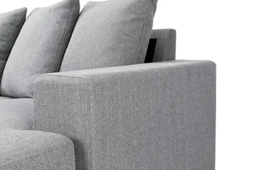 Nebraska U-sofa Venstre Konvoluttputer - Lysegrå - Møbler - Sofaer - U-sofa