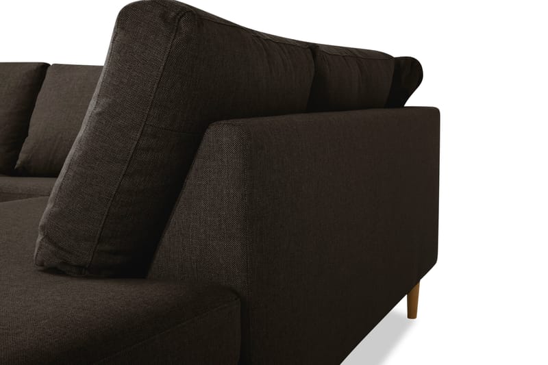 Nordic U-sofa Large med Divan Venstre - Brun - U-sofa