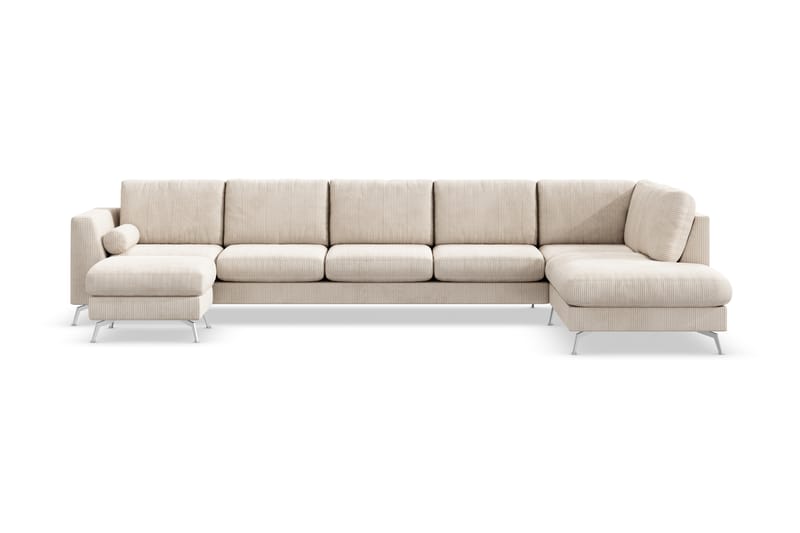 Ocean Lyx U-sofa med Sjeselong Høyre - Beige - Møbler - Sofaer - U-sofa