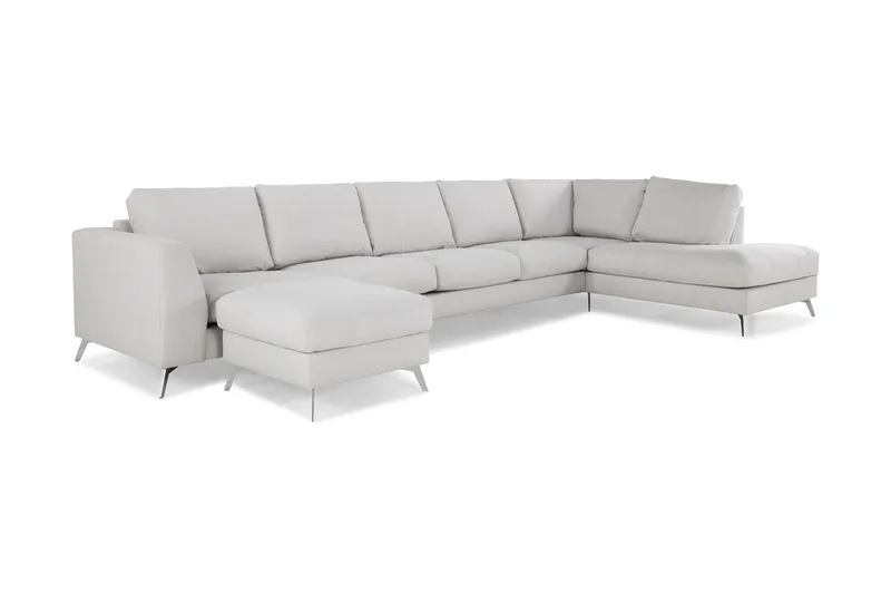 Ocean Lyx U-sofa med Sjeselong Høyre - Linbeige - Møbler - Sofaer - U-sofa