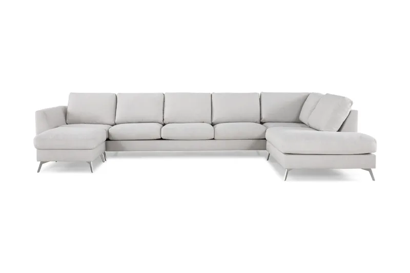Ocean Lyx U-sofa med Sjeselong Høyre - Linbeige - Møbler - Sofaer - U-sofa