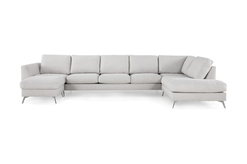 Ocean Lyx U-sofa med Sjeselong Høyre - Linbeige - U-sofa