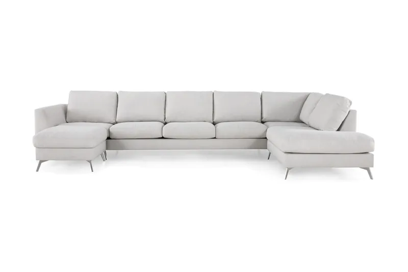 Ocean Lyx U-sofa med Sjeselong Høyre - Linbeige - Møbler - Sofaer - U-sofa