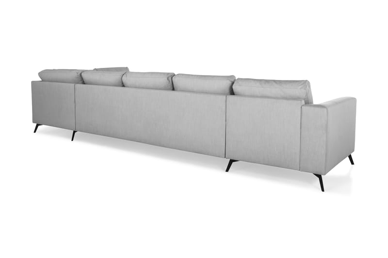 Ocean Lyx U-sofa med Sjeselong Høyre - Lingrå - Møbler - Sofaer - U-sofa
