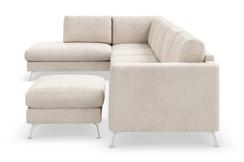 Ocean Lyx U-sofa med Sjeselong Venstre - Beige - Møbler - Sofaer - U-sofa