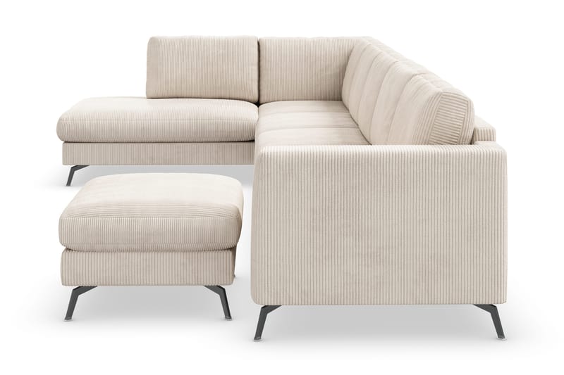 Ocean Lyx U-sofa med Sjeselong Venstre - Beige - Møbler - Sofaer - U-sofa