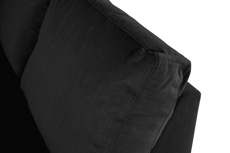 Ocean Lyx U-sofa med Sjeselong Venstre - Linsvart - Møbler - Sofaer - U-sofa