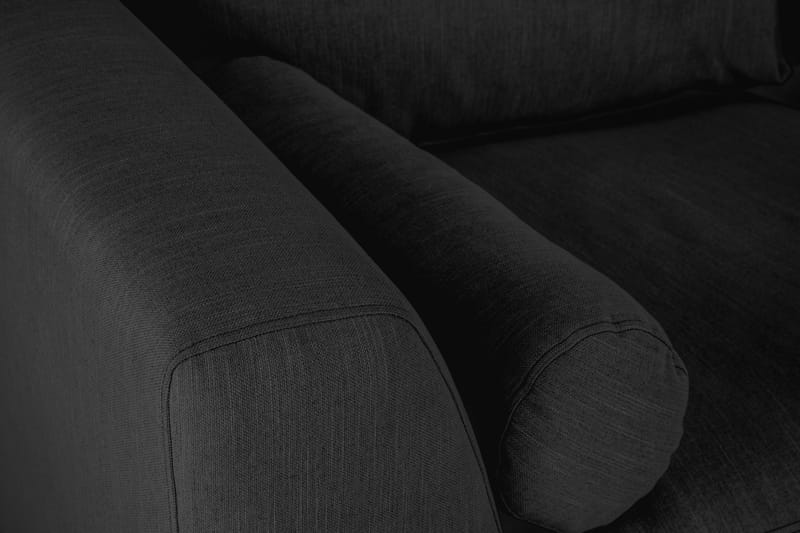 Ocean Lyx U-sofa med Sjeselong Venstre - Linsvart - Møbler - Sofaer - U-sofa
