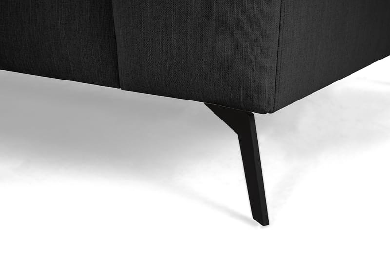 Ocean Lyx U-sofa med Sjeselong Venstre - Linsvart - Møbler - Sofaer - U-sofa