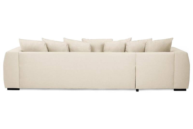 Optus 4-seters U-formet Sofa med Dobbeldivan i Stoff inkl. Pynteputer - Beige - Møbler - Sofaer - U-sofa