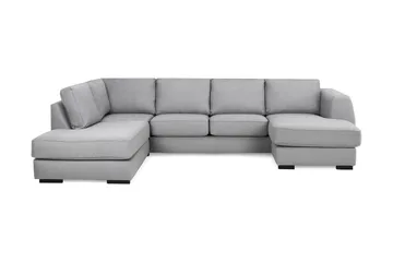 Optus 4-seters Venstrevendt U-formet Sofa med Divan og Sjeselong i Stoff