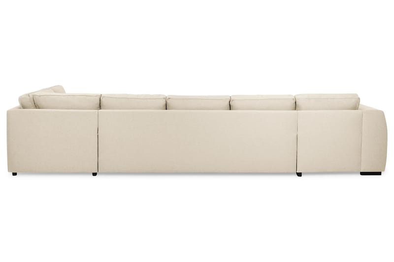 Optus 6-seters Høyrevendt U-formet Large Sofa med Divan og Sjeselong i Stoff - Beige - Møbler - Sofaer - U-sofa