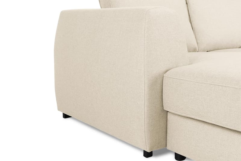 Optus 6-seters Høyrevendt U-formet Large Sofa med Divan og Sjeselong i Stoff - Beige - Møbler - Sofaer - U-sofa