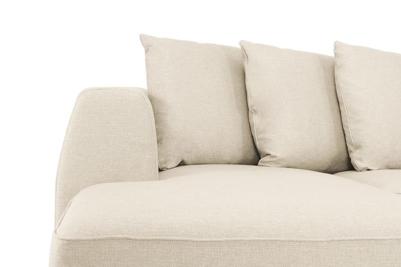 Optus 6-seters Høyrevendt U-formet Large Sofa med Divan og Sjeselong i Stoff inkl. Pynteputer - Beige - Møbler - Sofaer - U-sofa