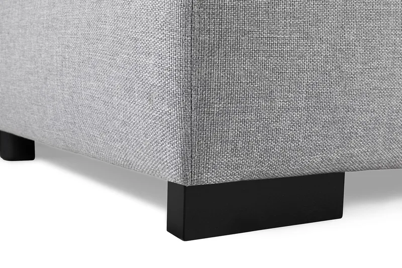 Optus 6-seters Høyrevendt U-formet Large Sofa med Divan og Sjeselong i Stoff - Lys grå - Møbler - Sofaer - U-sofa