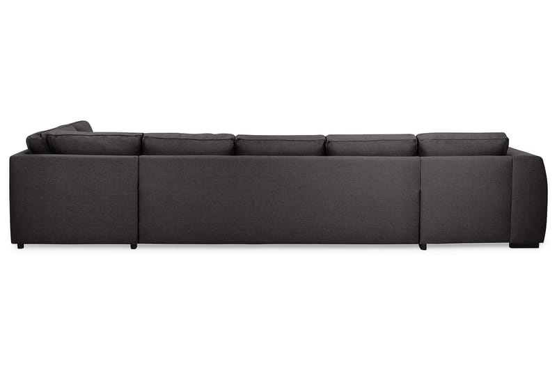 Optus 6-seters Høyrevendt U-formet Large Sofa med Divan og Sjeselong i Stoff - Mørk grå - Møbler - Sofaer - U-sofa