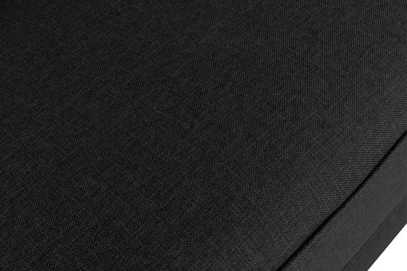 Optus 6-seters Høyrevendt U-formet Large Sofa med Divan og Sjeselong i Stoff - Svart - Møbler - Sofaer - U-sofa