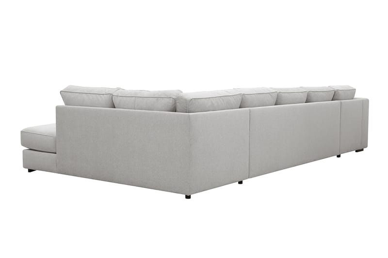 Optus 6-seters U-sofa med divan og sjeselong venstre - Lysegrå - Møbler - Sofaer - U-sofa