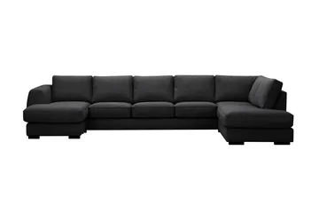 Optus 6-seters U-sofa med divan og sjeselong venstre