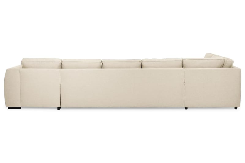 Optus 6-seters Venstrevendt U-formet Large Sofa med Divan og Sjeselong i Stoff - Beige - Møbler - Sofaer - U-sofa