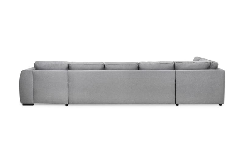 Optus 6-seters Venstrevendt U-formet Large Sofa med Divan og Sjeselong i Stoff - Lys grå - Møbler - Sofaer - U-sofa