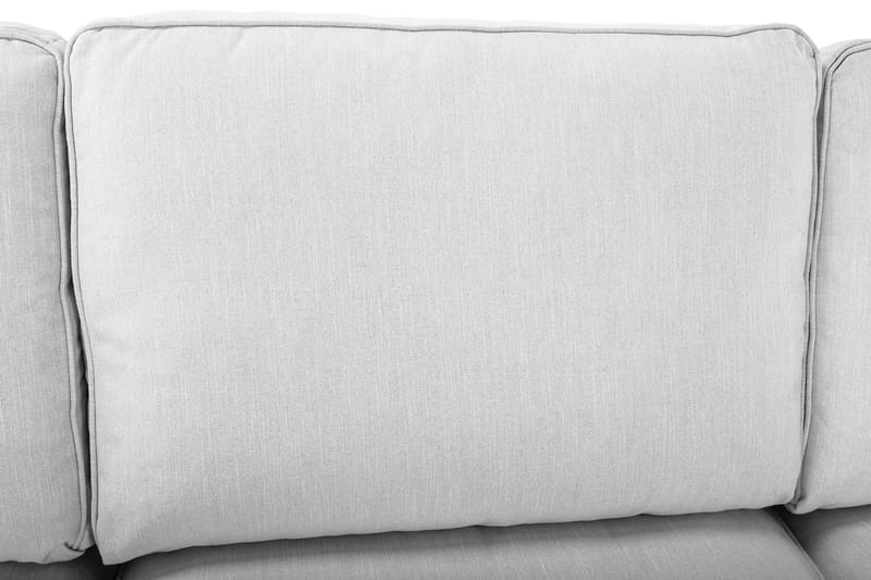 Optus Lyx 4-seters Høyrevendt U-formet Sofa med Divan og Sjeselong i Stoff - Grå - Møbler - Sofaer - U-sofa