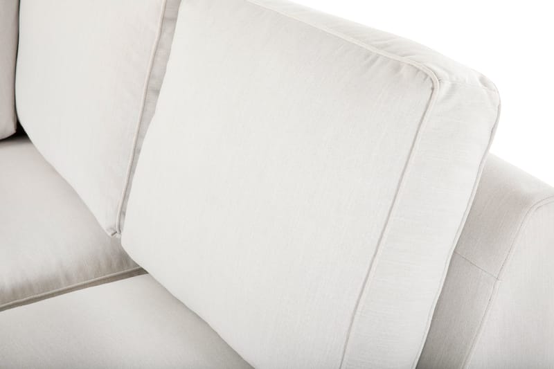 Optus Lyx 4-seters Høyrevendt U-formet Sofa med Divan og Sjeselong i Stoff - Lys grå - Møbler - Sofaer - U-sofa