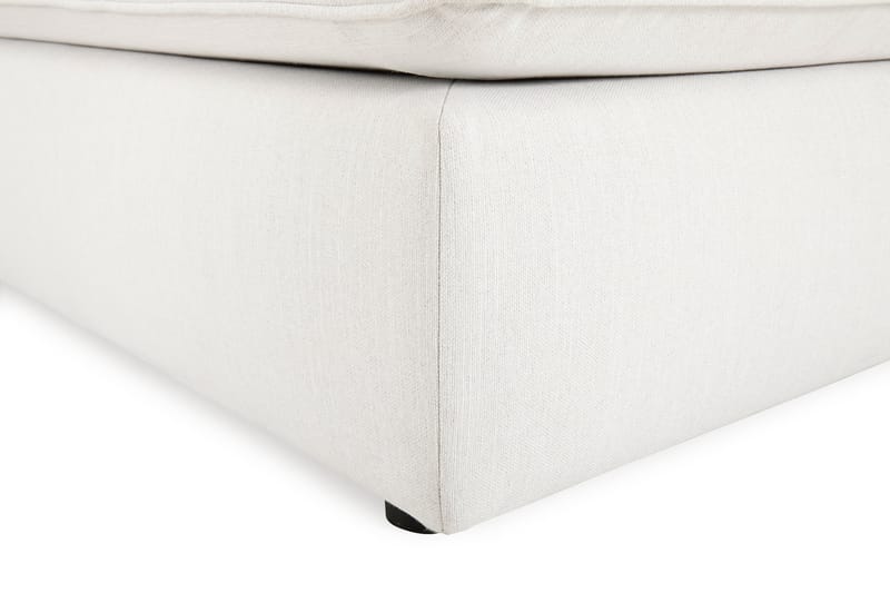 Optus Lyx 4-seters Høyrevendt U-formet Sofa med Divan og Sjeselong i Stoff - Lys grå - Møbler - Sofaer - U-sofa