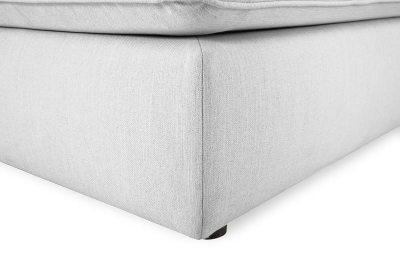 Optus Lyx 4-seters Venstrevendt U-formet Sofa med Divan og Sjeselong i Stoff - Grå - Møbler - Sofaer - U-sofa